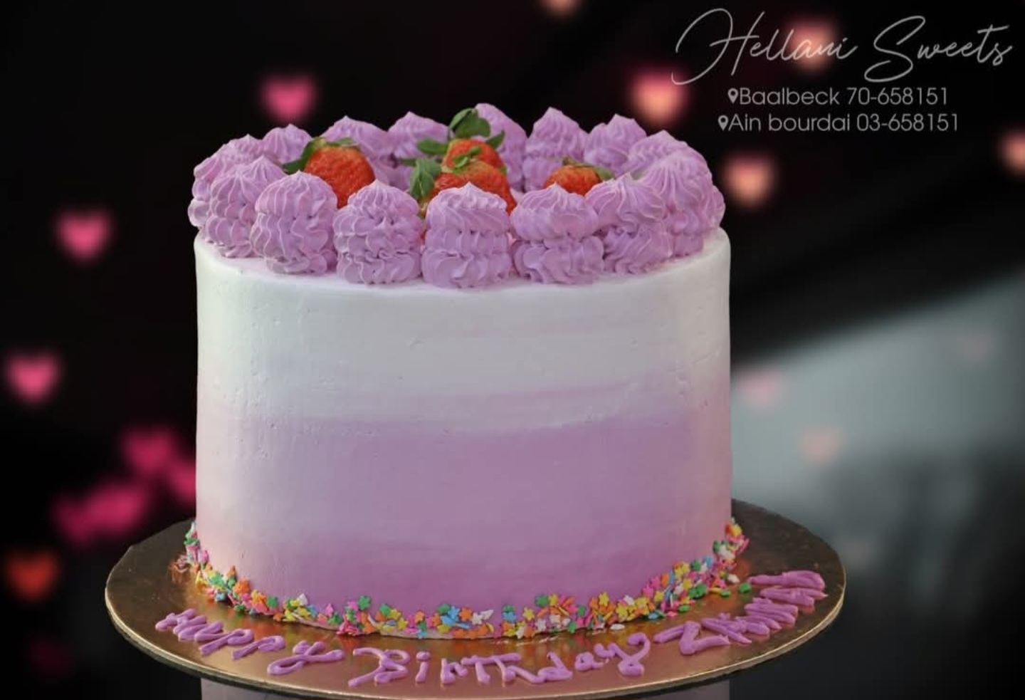 Birthday Girl Cream Cake